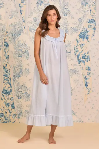 [NGSLELE00138BL] NIGHT GOWN E00138BL